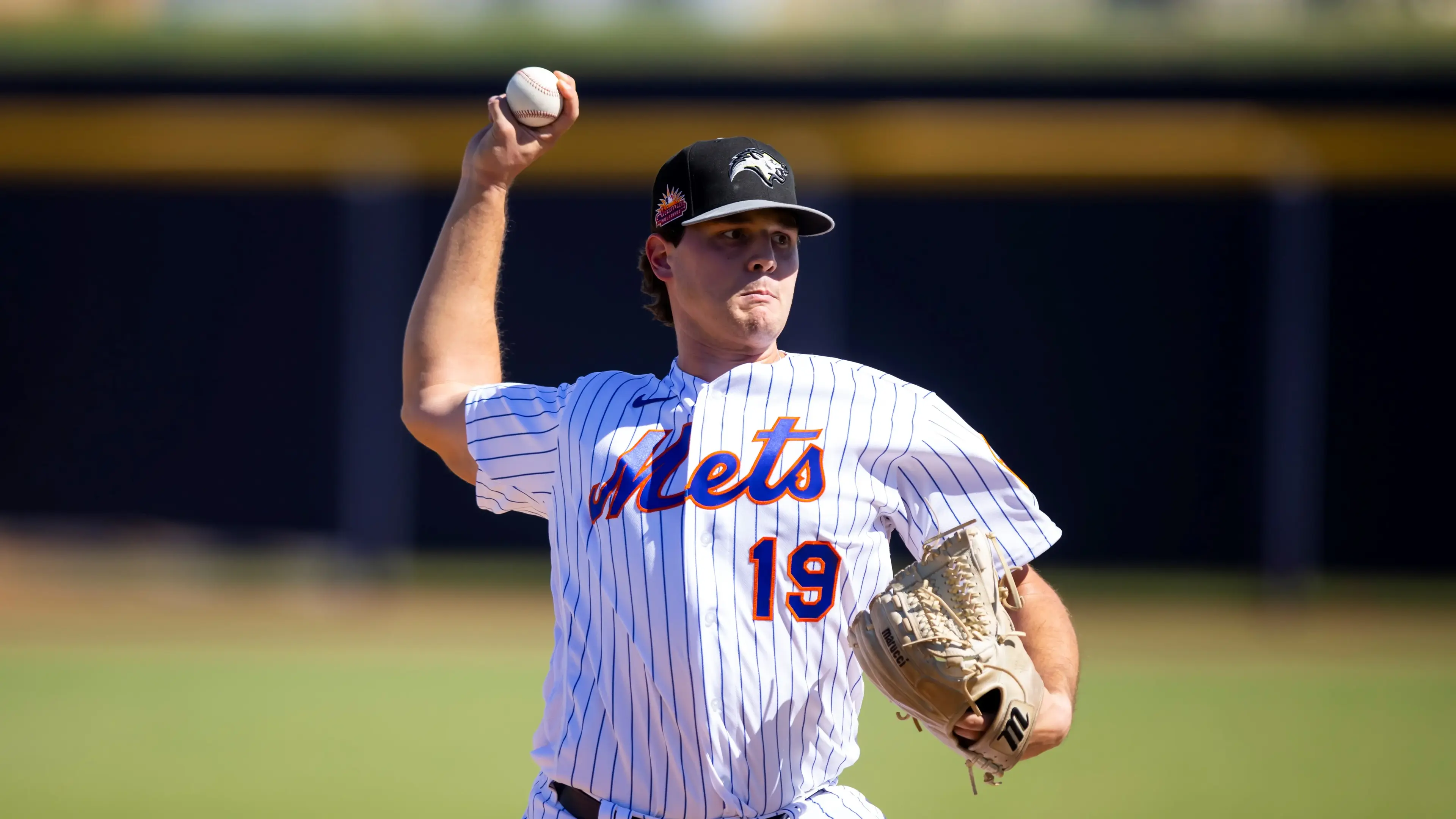 Oct 7, 2022; Peoria, Arizona, USA; New York Mets pitcher Mike Vasil plays for the Peoria Javelinas during an Arizona Fall League baseball game at Peoria Sports Complex. Mandatory Credit: Mark J. Rebilas-USA TODAY Sports / © Mark J. Rebilas-USA TODAY Sports