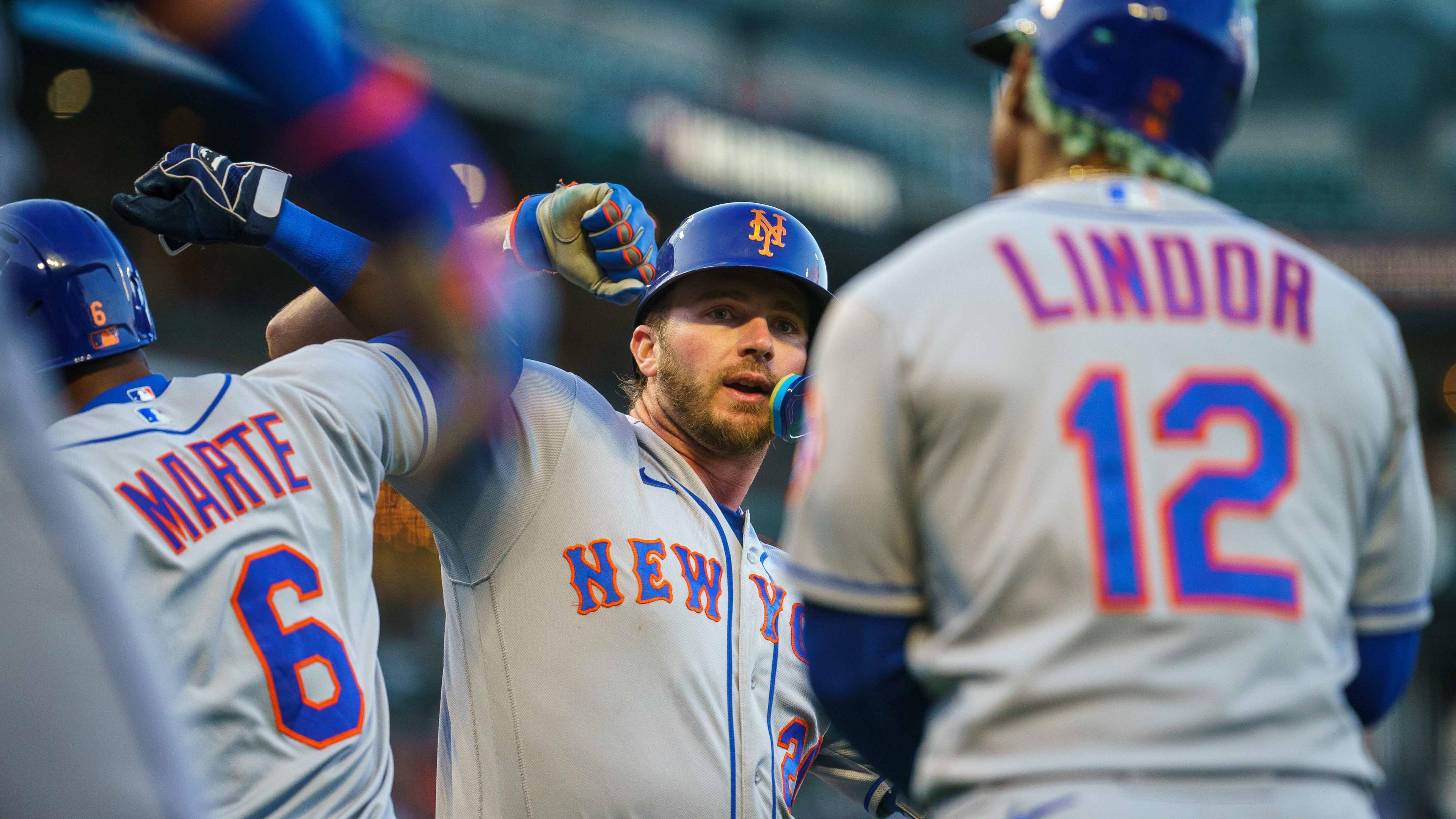 Pete Alonso, Francisco Lindor, and Starling Marte