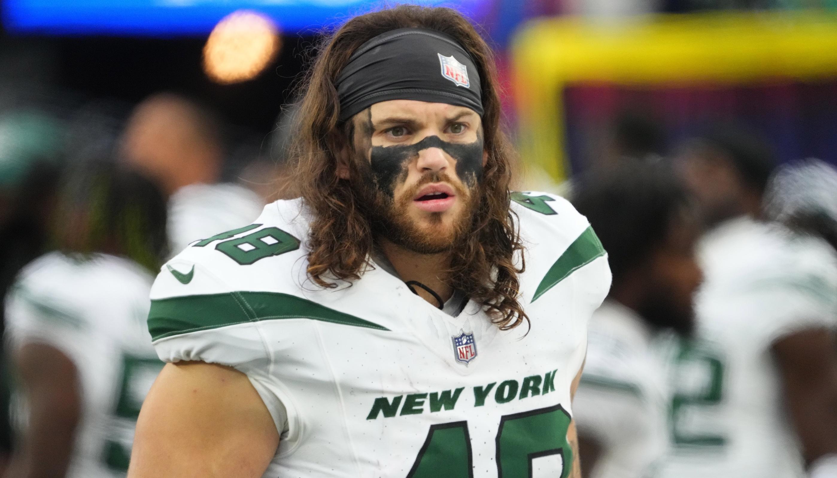 New York Jets fullback Nick Bawden (48) at MetLife Stadium.