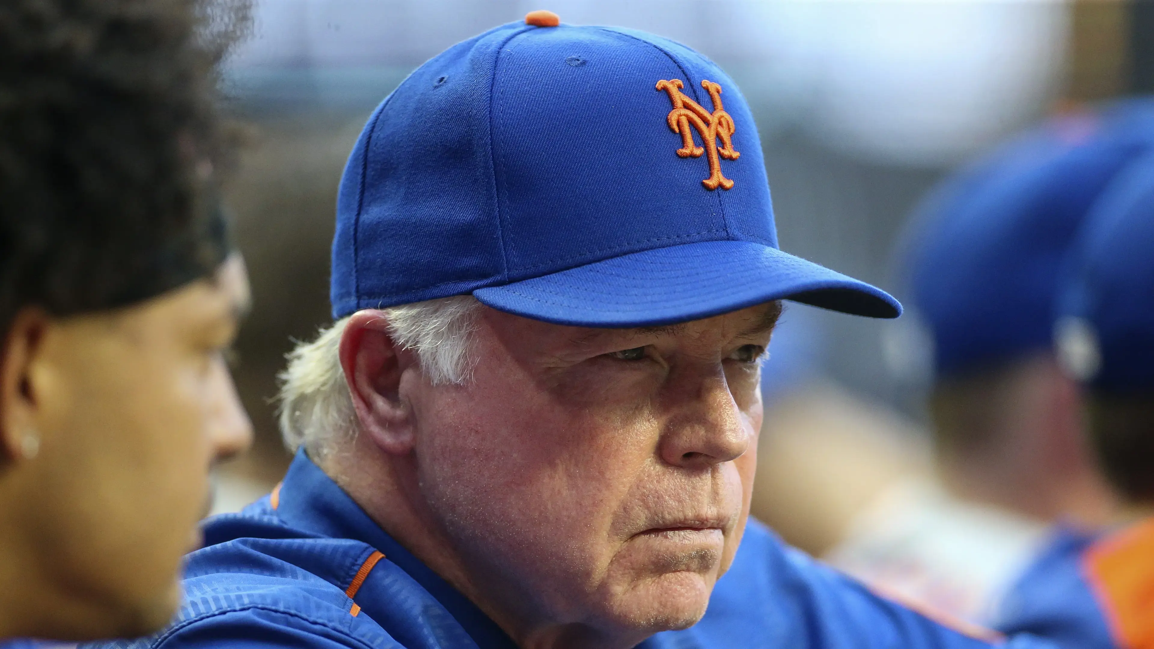 Aug 15, 2022; Atlanta, Georgia, USA; New York Mets manager Buck Showalter (11) in the dugout against the Atlanta Braves in the second inning at Truist Park. Mandatory Credit: Brett Davis-USA TODAY Sports / © Brett Davis-USA TODAY Sports