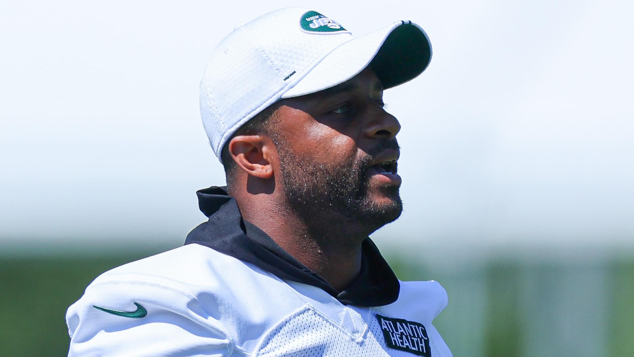 New York Jets wide receiver Randall Cobb (18) during the New York Jets Training Camp at Atlantic Health Jets Training Center