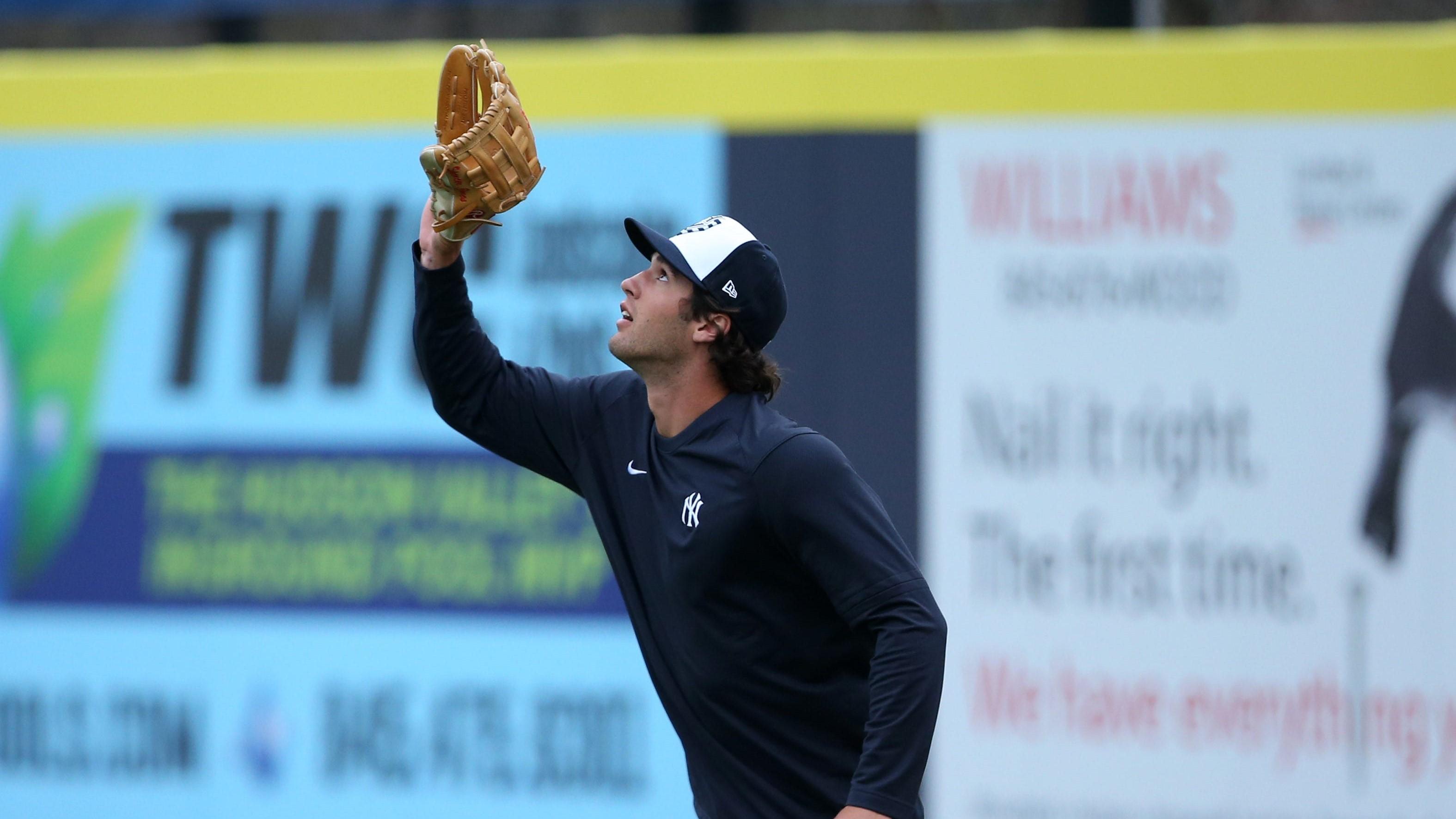 Hudson Valley Renegades outfielder Spencer Jones during media day on April 5, 2023. Renegades Media Day