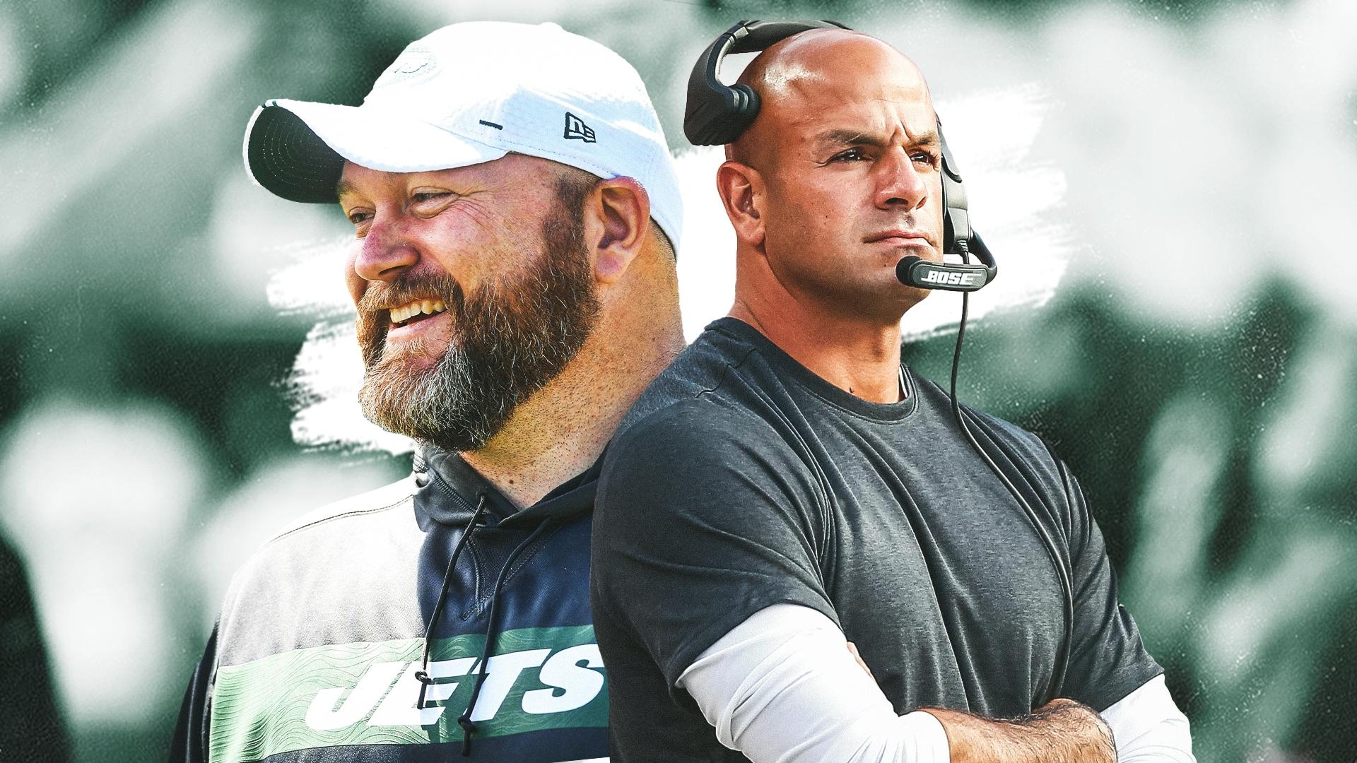 Jets GM Joe Douglas and head coach Robert Saleh