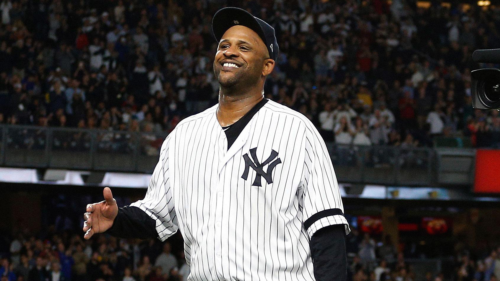 Sep 18, 2019; Bronx, NY, USA; New York Yankees starting pitcher CC Sabathia (52) leaves the field after being taken out of the game against the Los Angeles Angels during the third inning at Yankee Stadium.