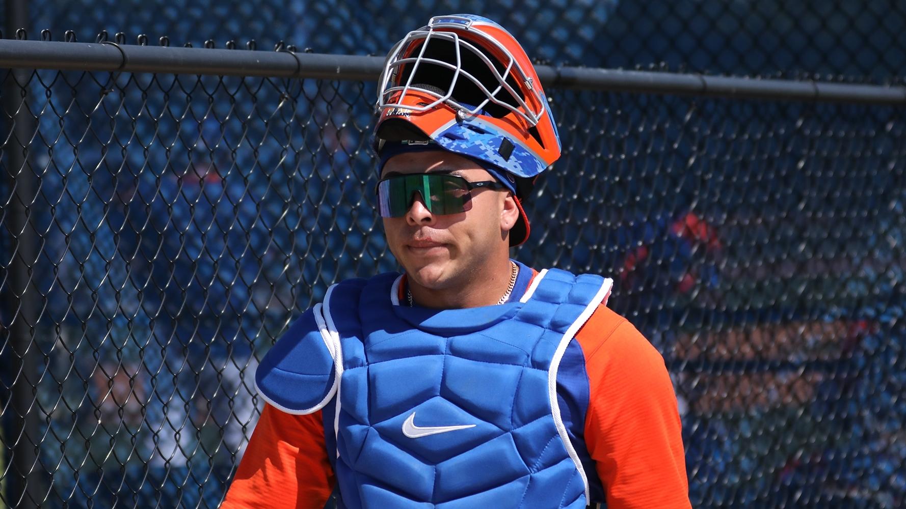 Mets prospect Francisco Alvarez at 2021 spring training in Port St. Lucie, Fla.