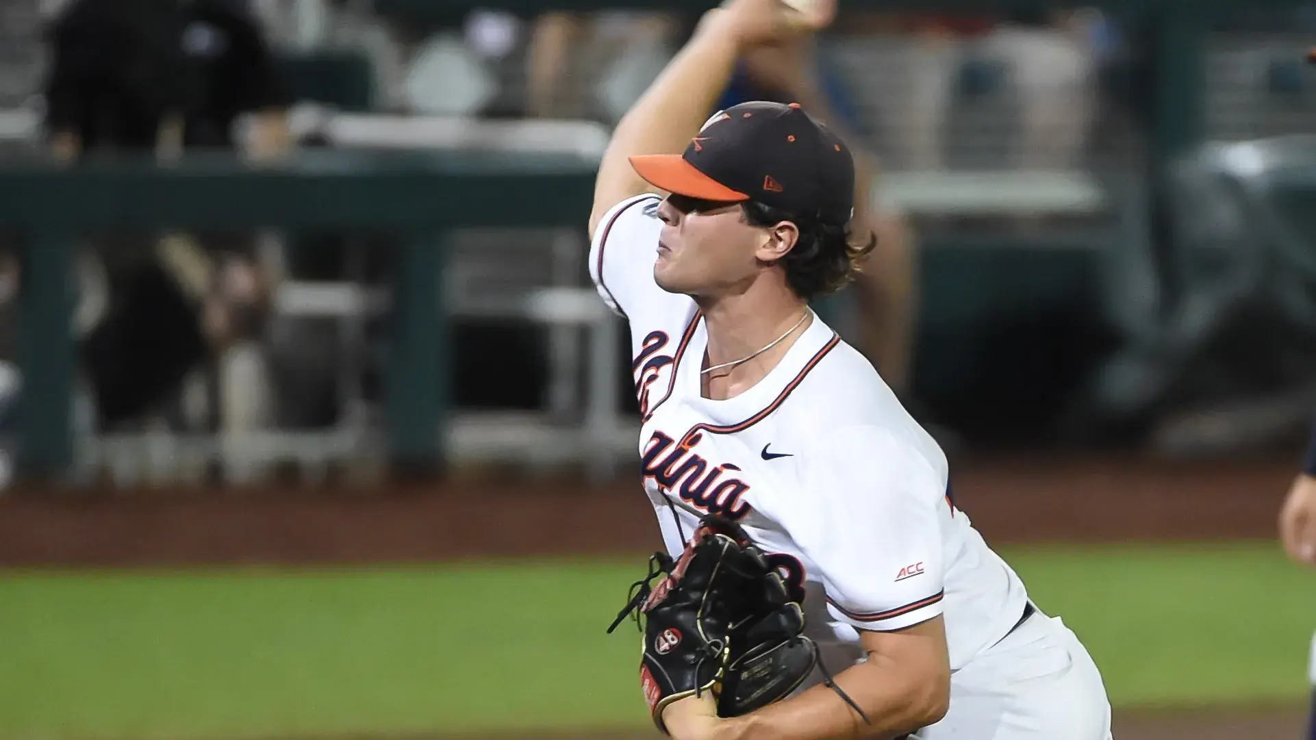 Virginia Cavaliers starting pitcher Mike Vasil (48) throws a pitch against the Texas Longhorns during the first inning at TD Ameritrade Park / Steven Branscombe-USA TODAY Sports