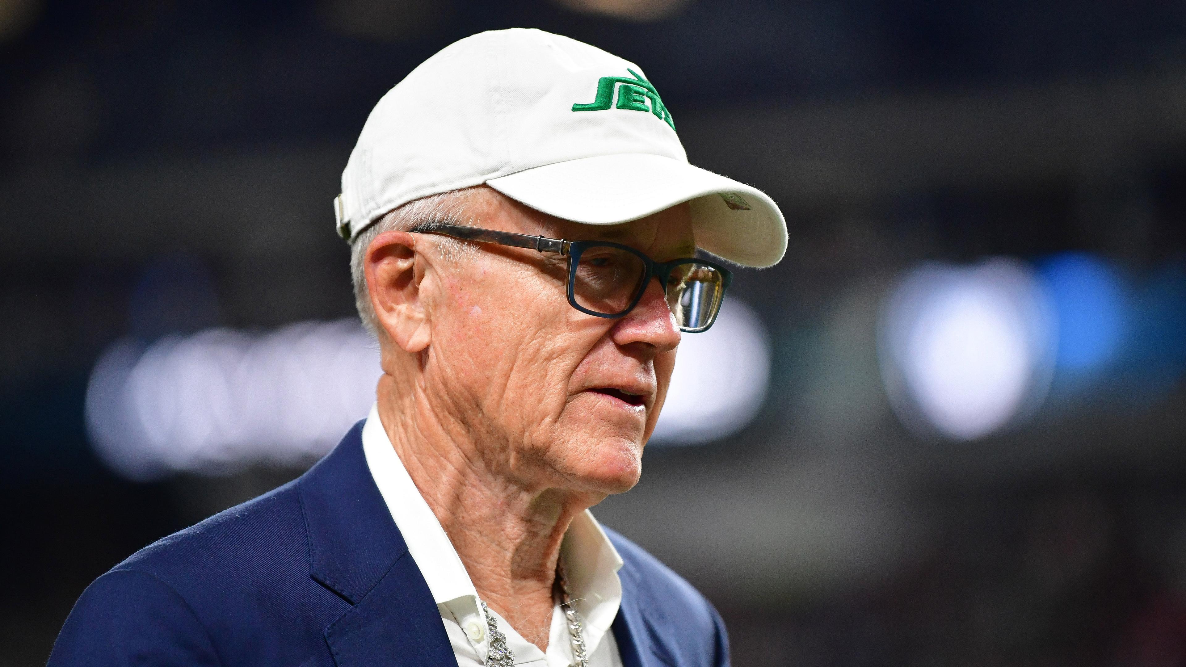 New York Jets owner Woody Johnson in attendance at Allegiant Stadium.