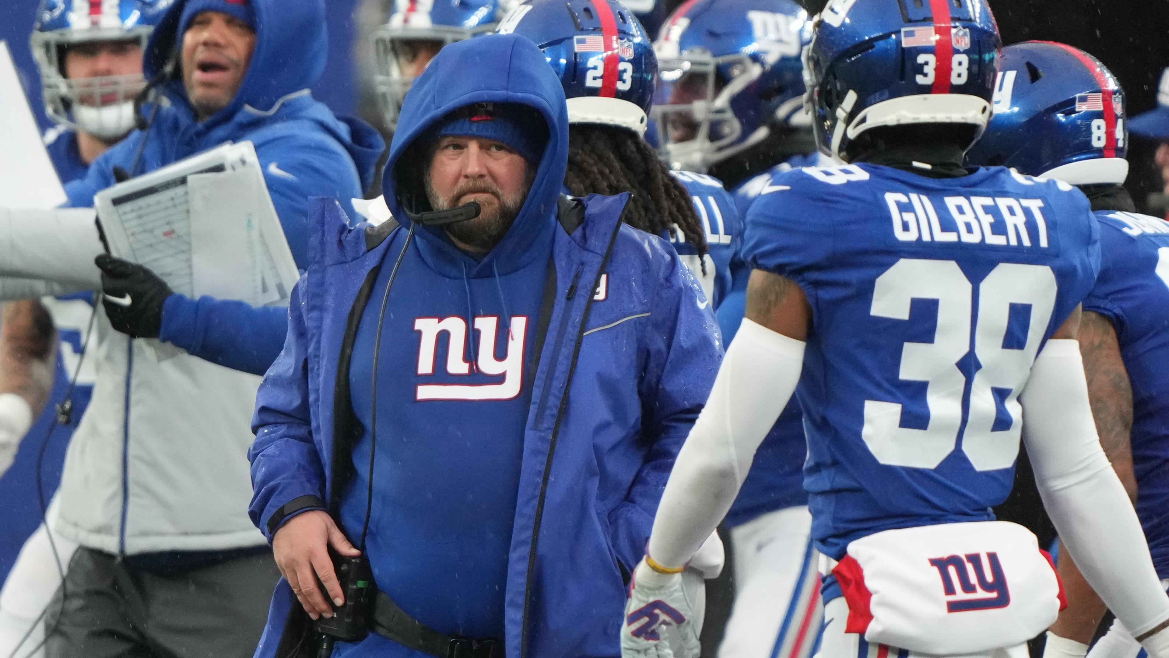 Giants head coach Brian. Daboll late in the second half as the Philadelphia Eagles came to East Rutherford, NJ and defeat their division rivals the New York Giants 48-22 on December 11, 2022.