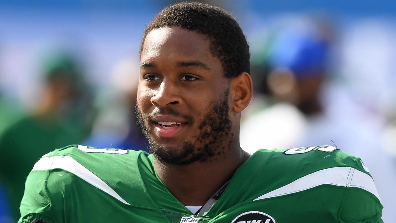 Sep 13, 2020; Orchard Park, New York, USA; New York Jets defensive end Kyle Phillips (98) walks off the field following the game against the Buffalo Bills at Bills Stadium.