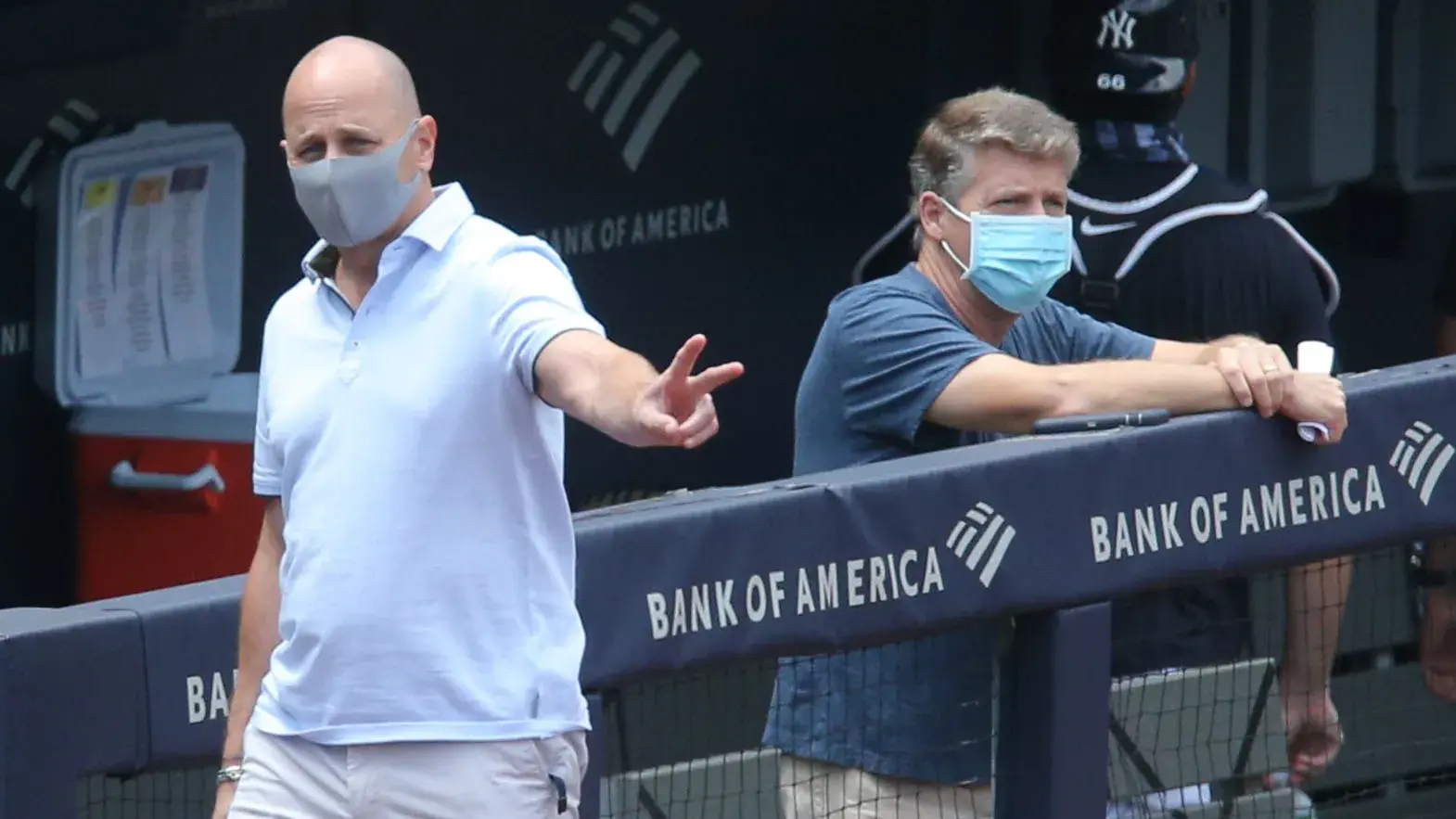 Yankees GM Brian Cashman and managing general partner/co-chairperson Hal Steinbrenner / USA TODAY