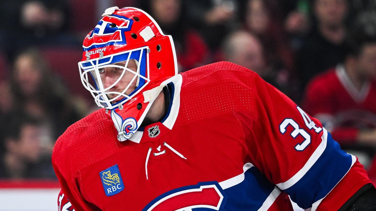 Montreal Canadiens goalie Jake Allen (34) during the third period at Bell Centre.