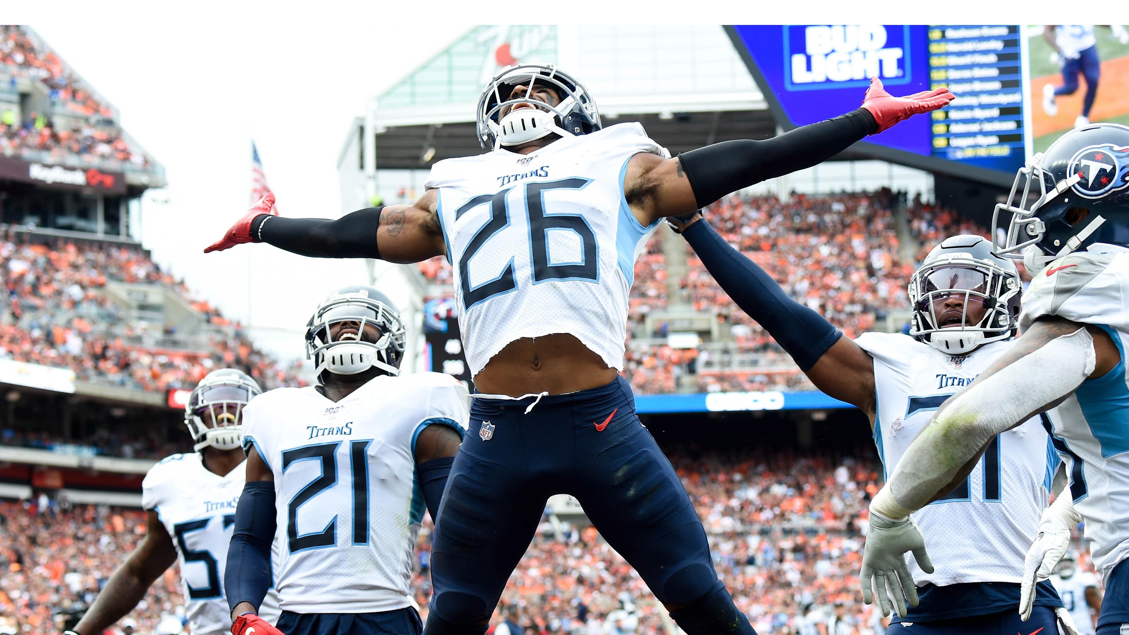 Logan Ryan jumps for joy after making play / USA TODAY