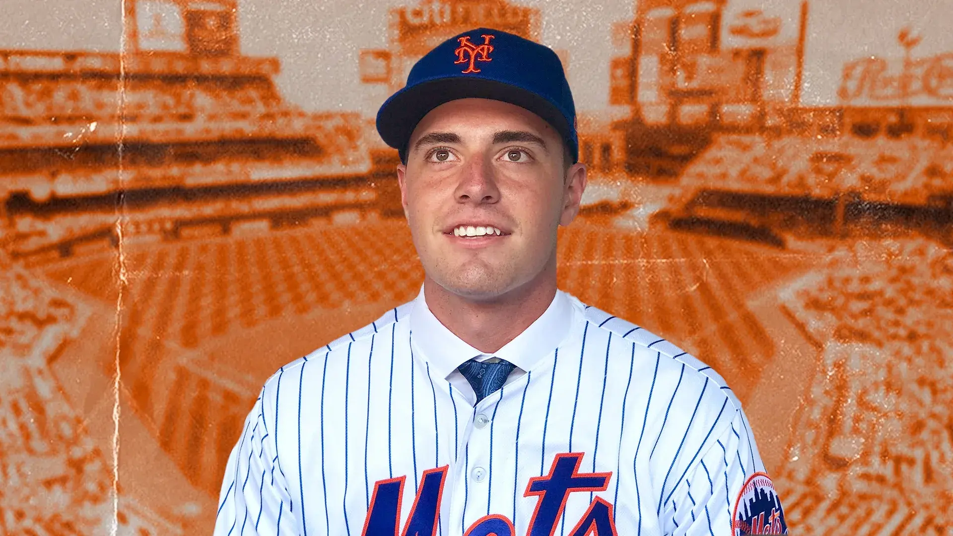 Mets prospect Matthew Allan / Treated Image by SNY