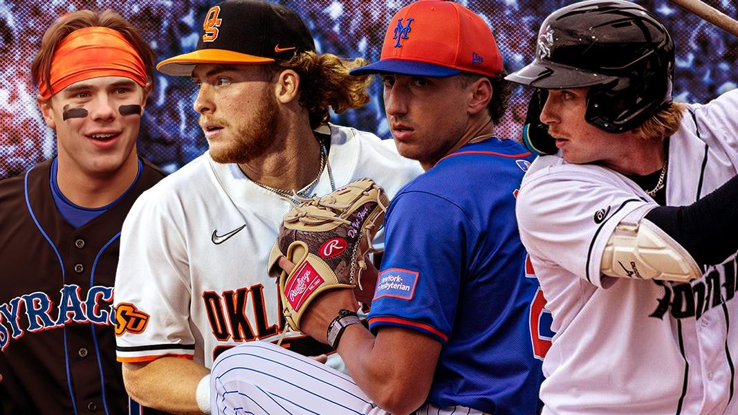 Mets prospects Drew Gilbert, Carson Benge, Brandon Sproat and Ryan Clifford.