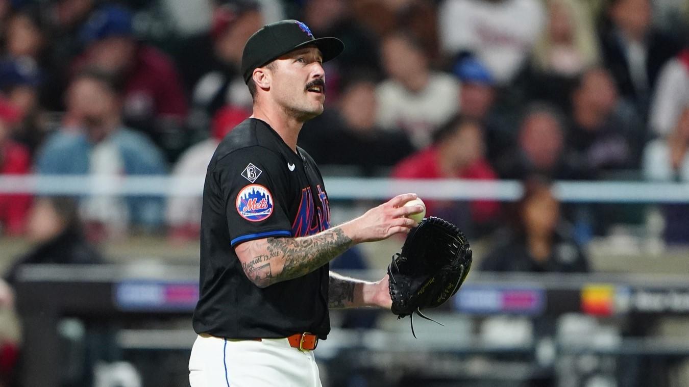 May 13, 2024; New York City, New York, USA; New York Mets pitcher Sean Reid-Foley (71) during the tenth inning against the Philadelphia Phillies at Citi Field.