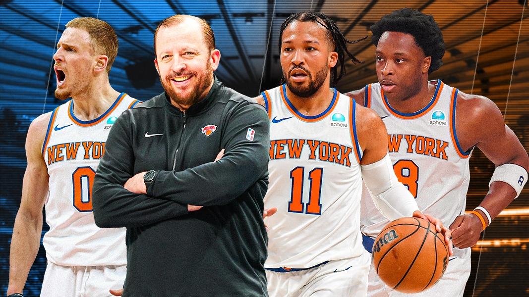 Donte DiVincenzo, Tom Thibodeau, Jalen Brunson, OG Anunoby